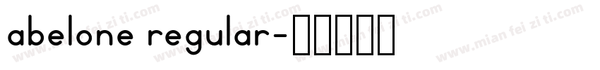 abelone regular字体转换
